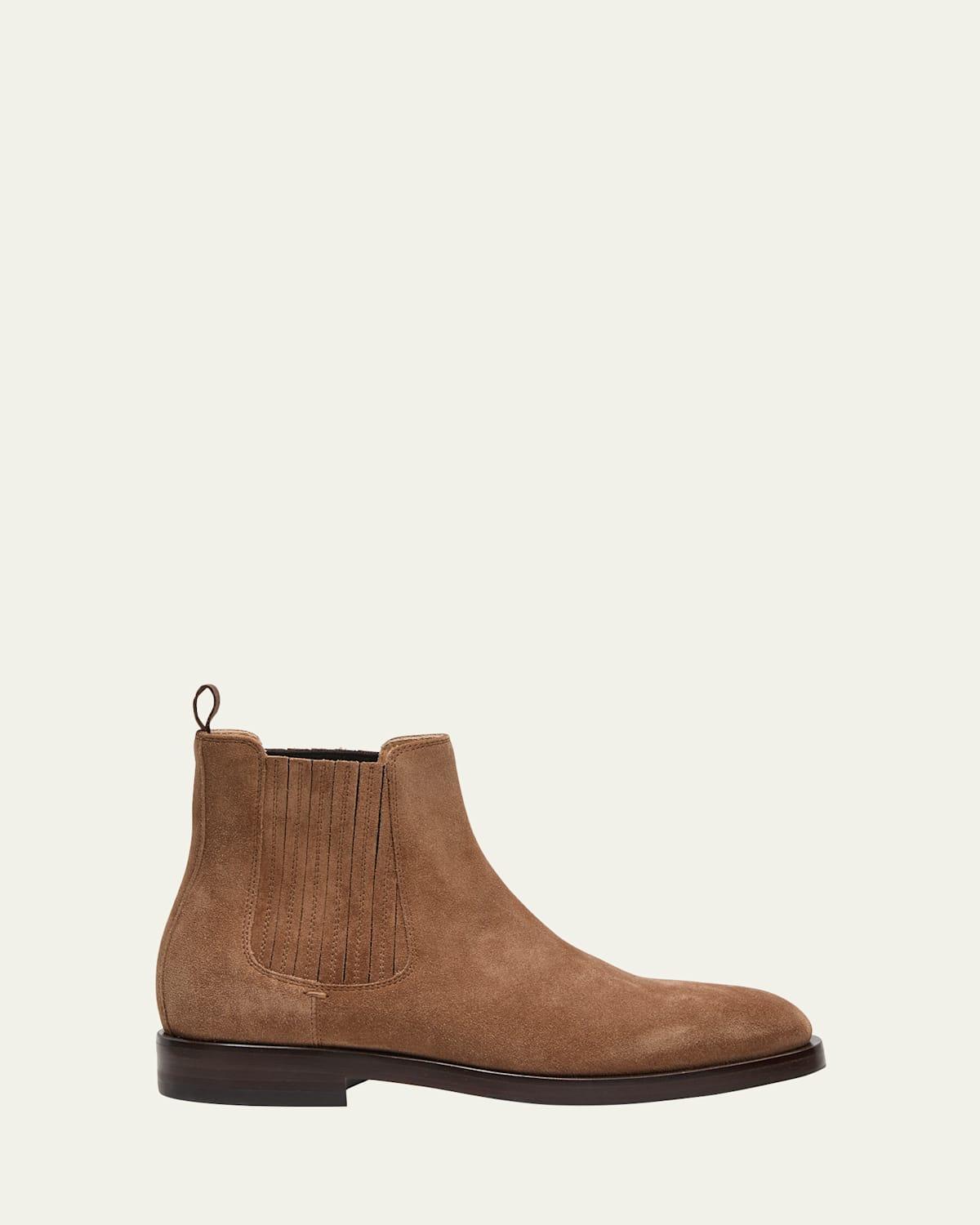 Men's Suede Chelsea Ankle Boots Product Image