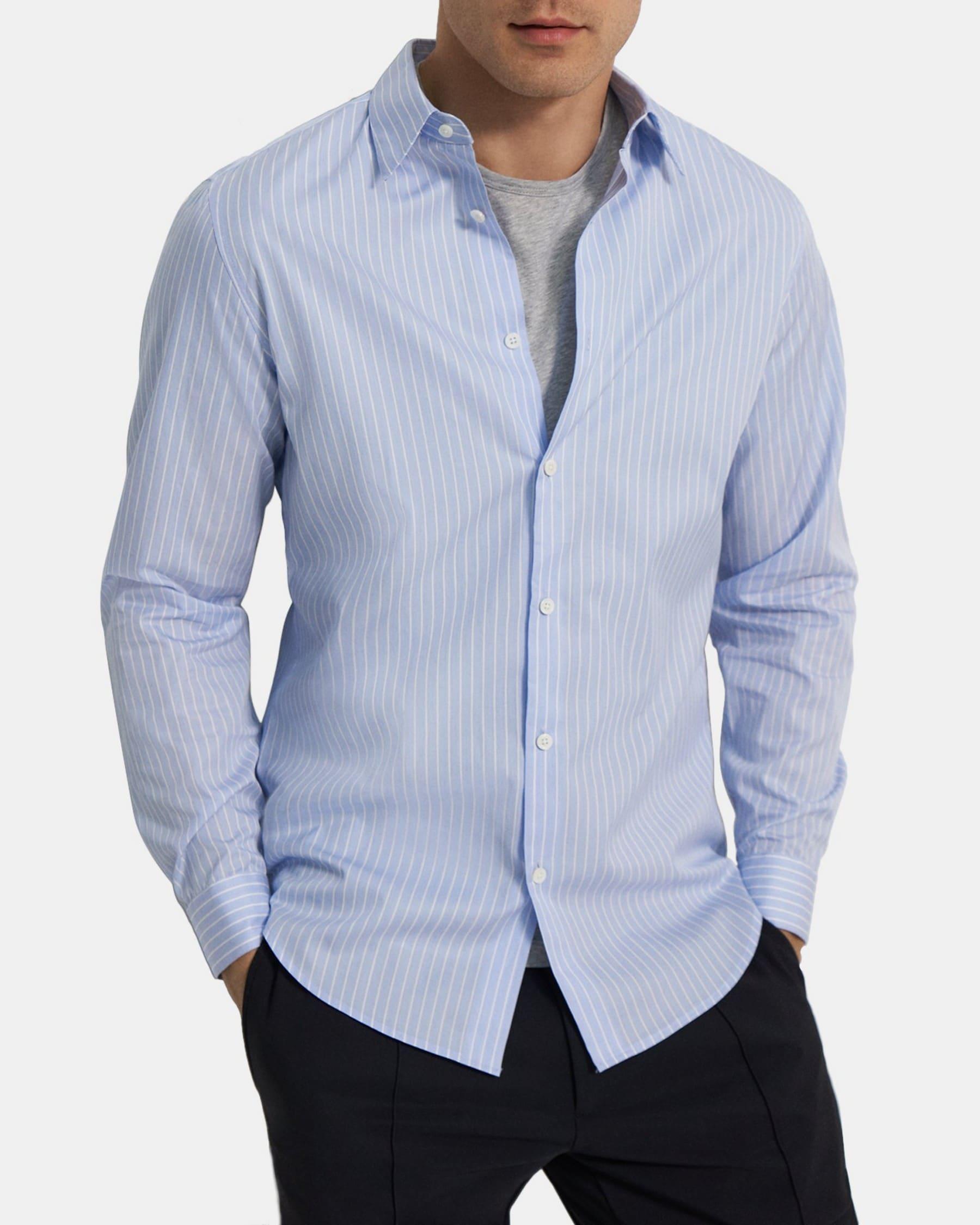 Standard-Fit Shirt in Stretch Cotton Product Image