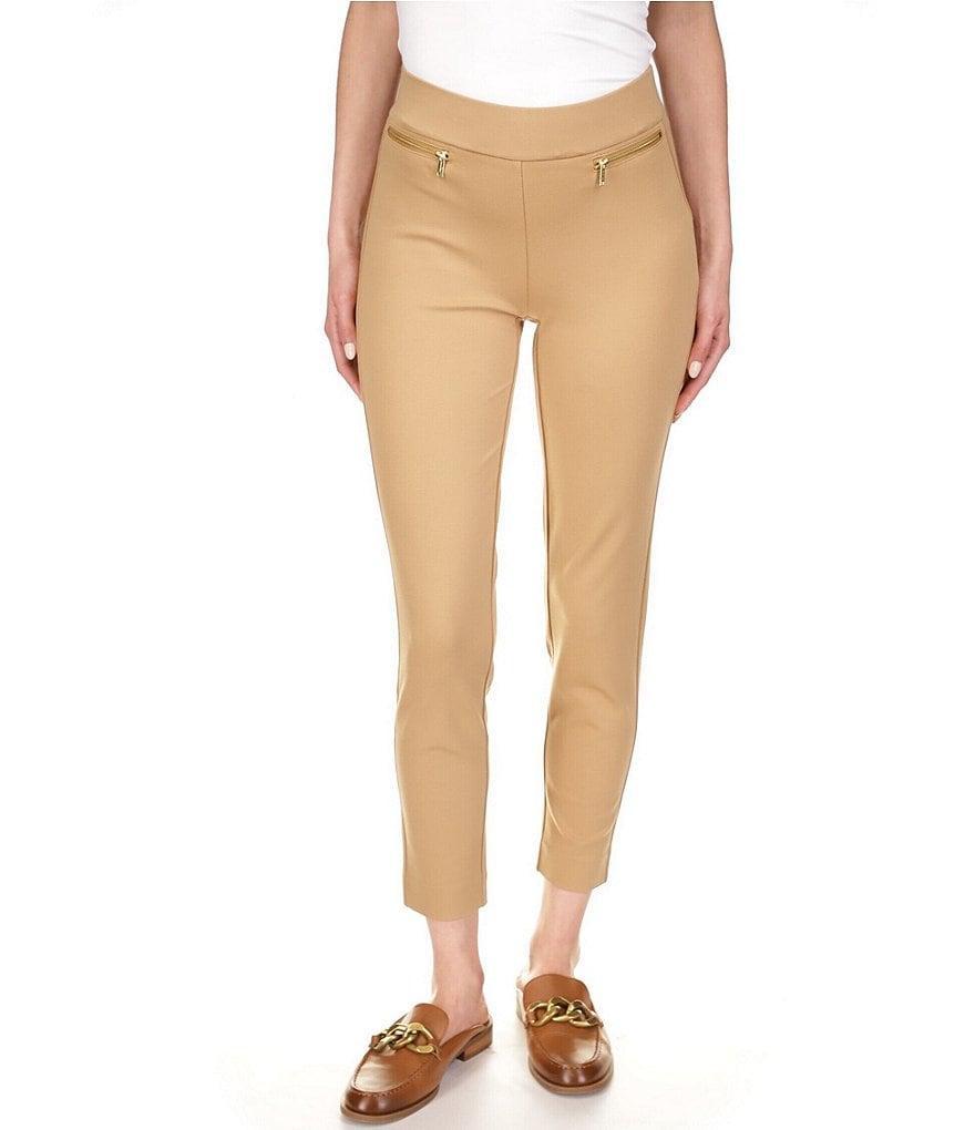 MICHAEL Michael Kors Ponte Skinny Leg Zip Pocket Pull-On Pants Product Image