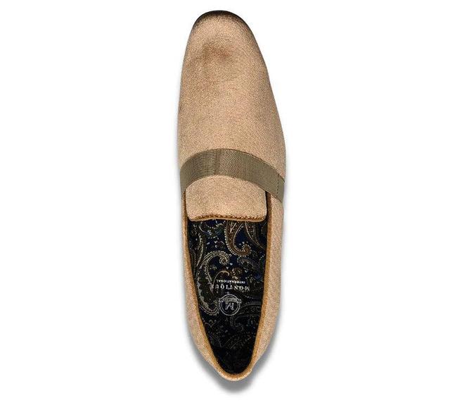 Tan Solid Velvet Loafer Product Image