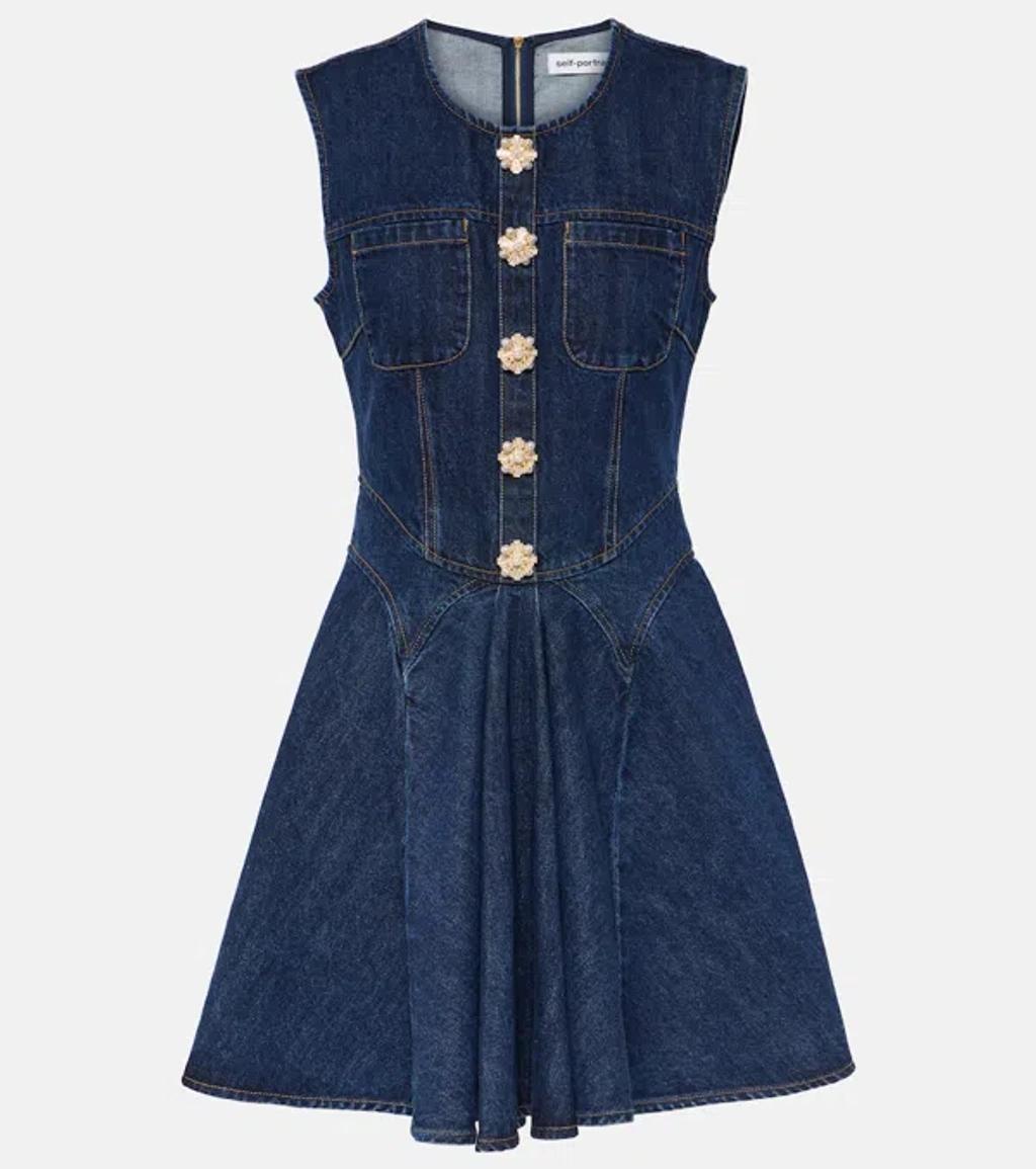 Denim Minidress In Blue product image