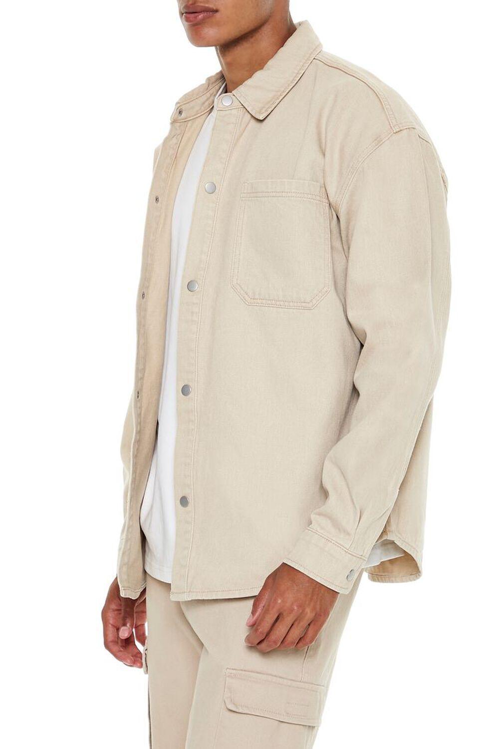 Cotton Curved-Hem Shirt | Forever 21 Product Image