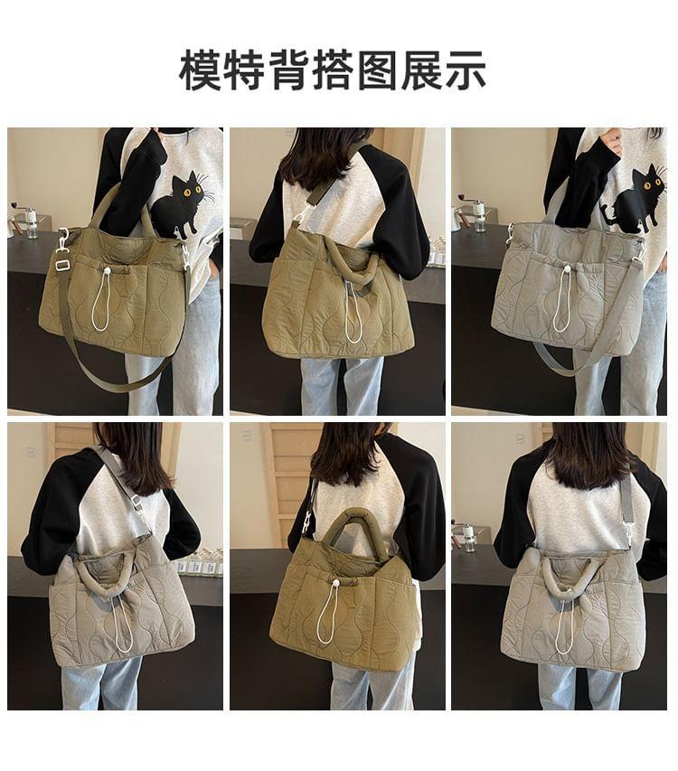 Drawstring Multi-Pocket Tote Bag Product Image