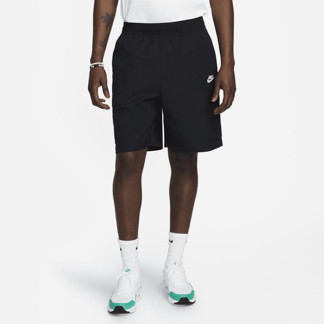 Nike Mens Nike Club Cargo Shorts - Mens Black/White Product Image