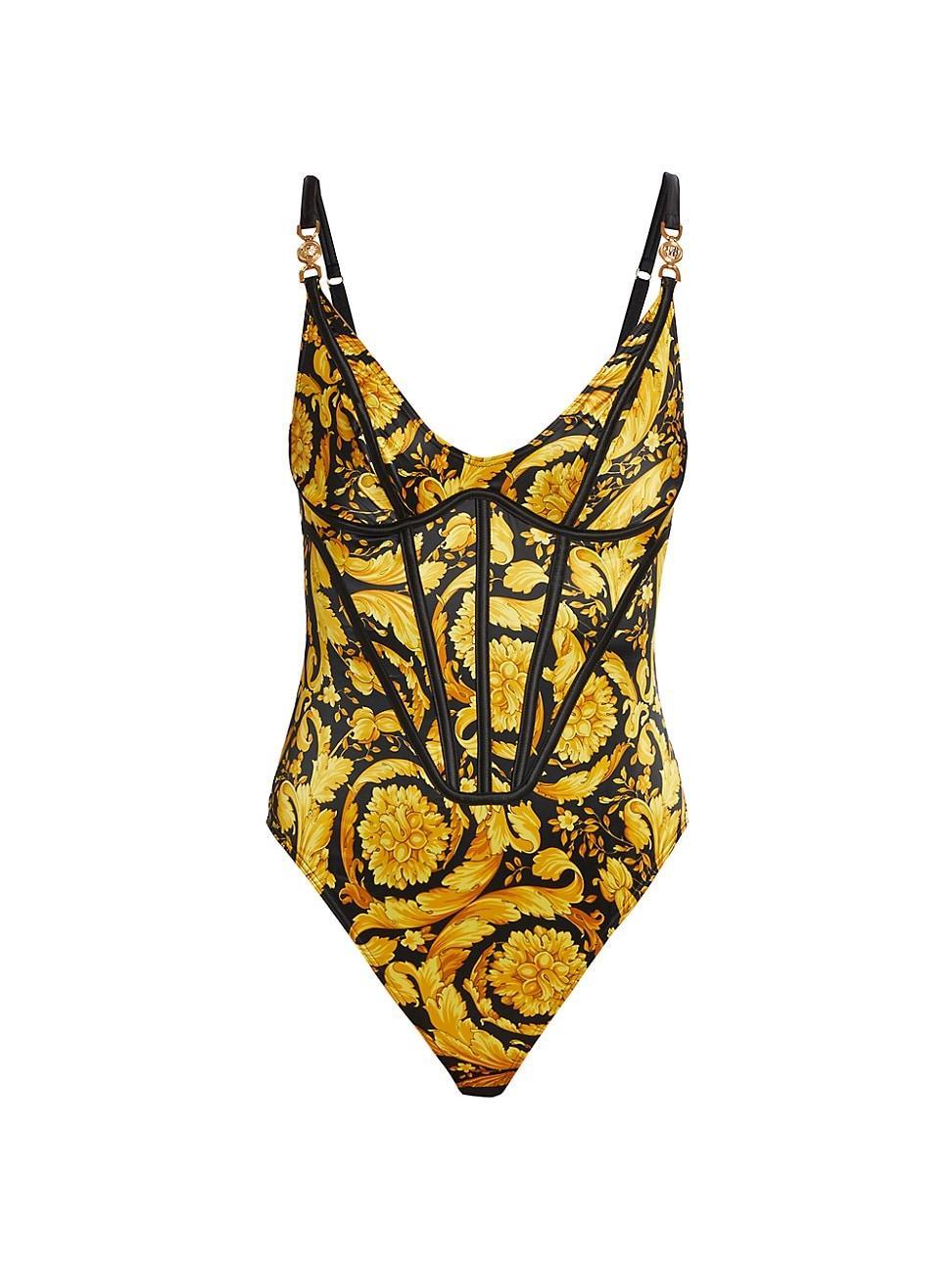 Womens 92 Barocco Print Bodysuit Product Image