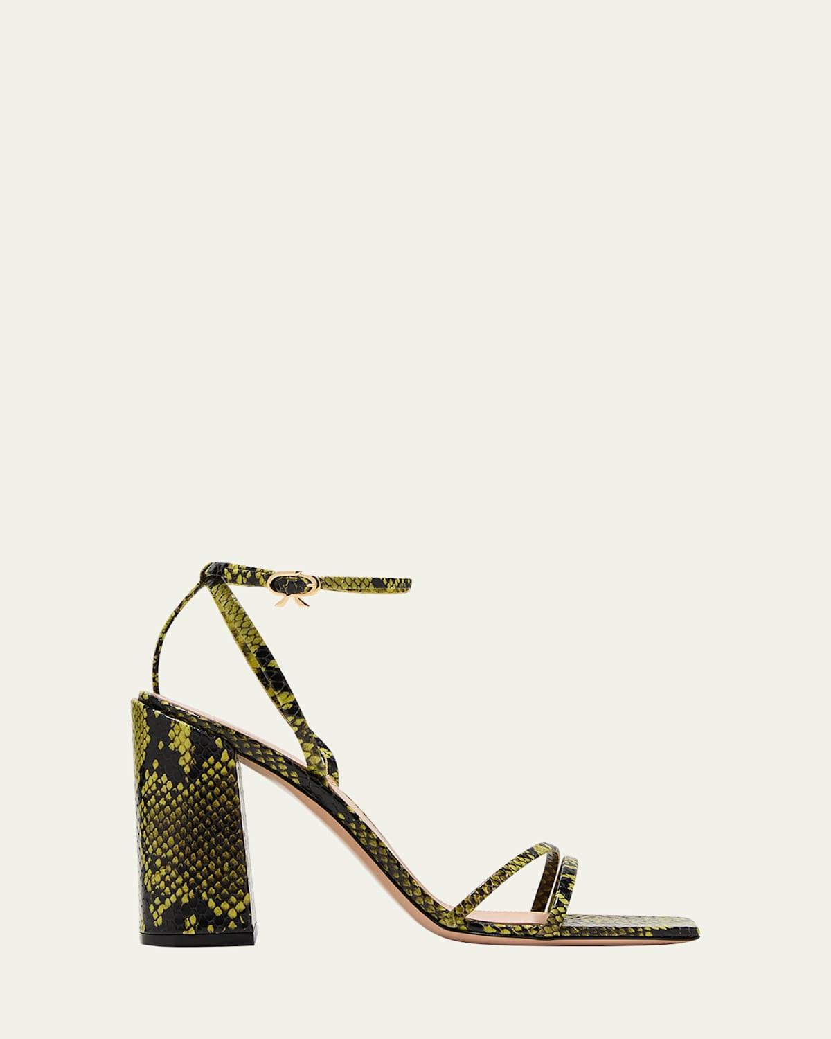 Gianvito Rossi Borneo Sandal in Pistacchio - Green. Size 38.5 (also in 37, 38, 41). Product Image