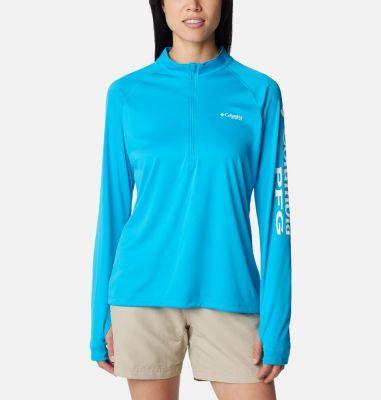 Columbia Women's PFG Tidal Tee Quarter Zip Long Sleeve Shirt- Product Image