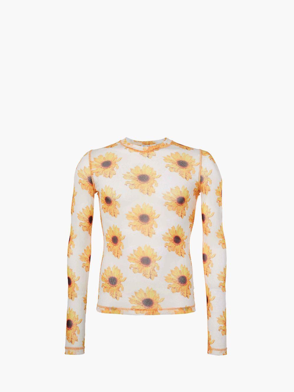 SHEER LONG SLEEVE TOP in white | JW Anderson US  product image