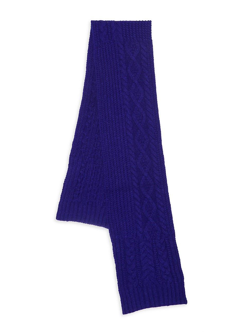 Mens Cable Knit Wool-Blend Scarf Product Image