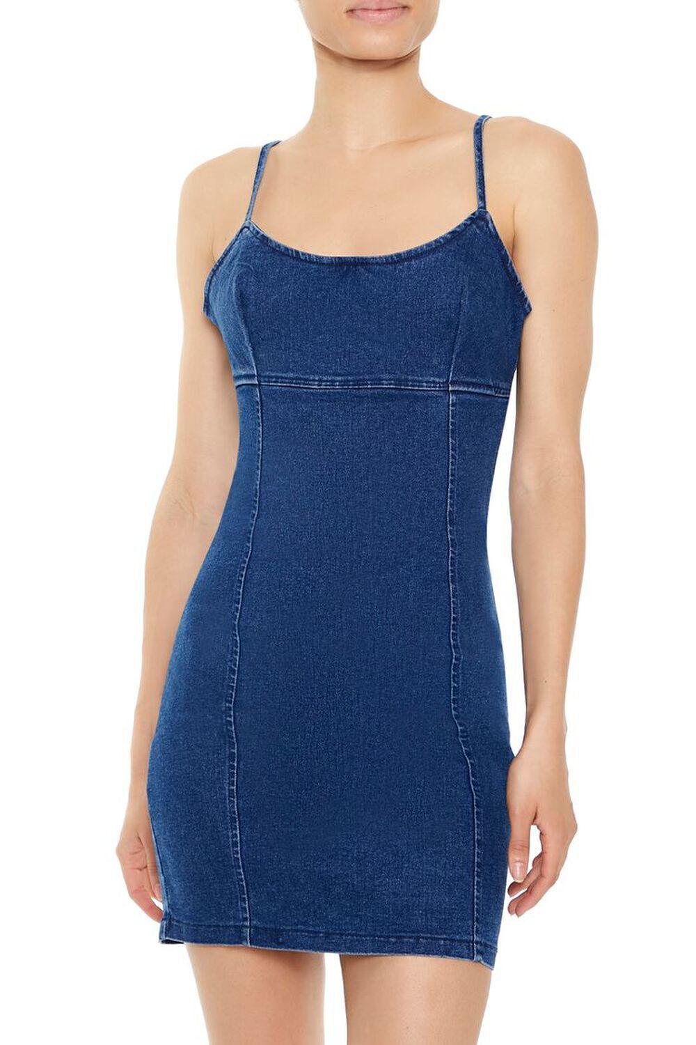 Bodycon Denim Cami Mini Dress | Forever 21 Product Image