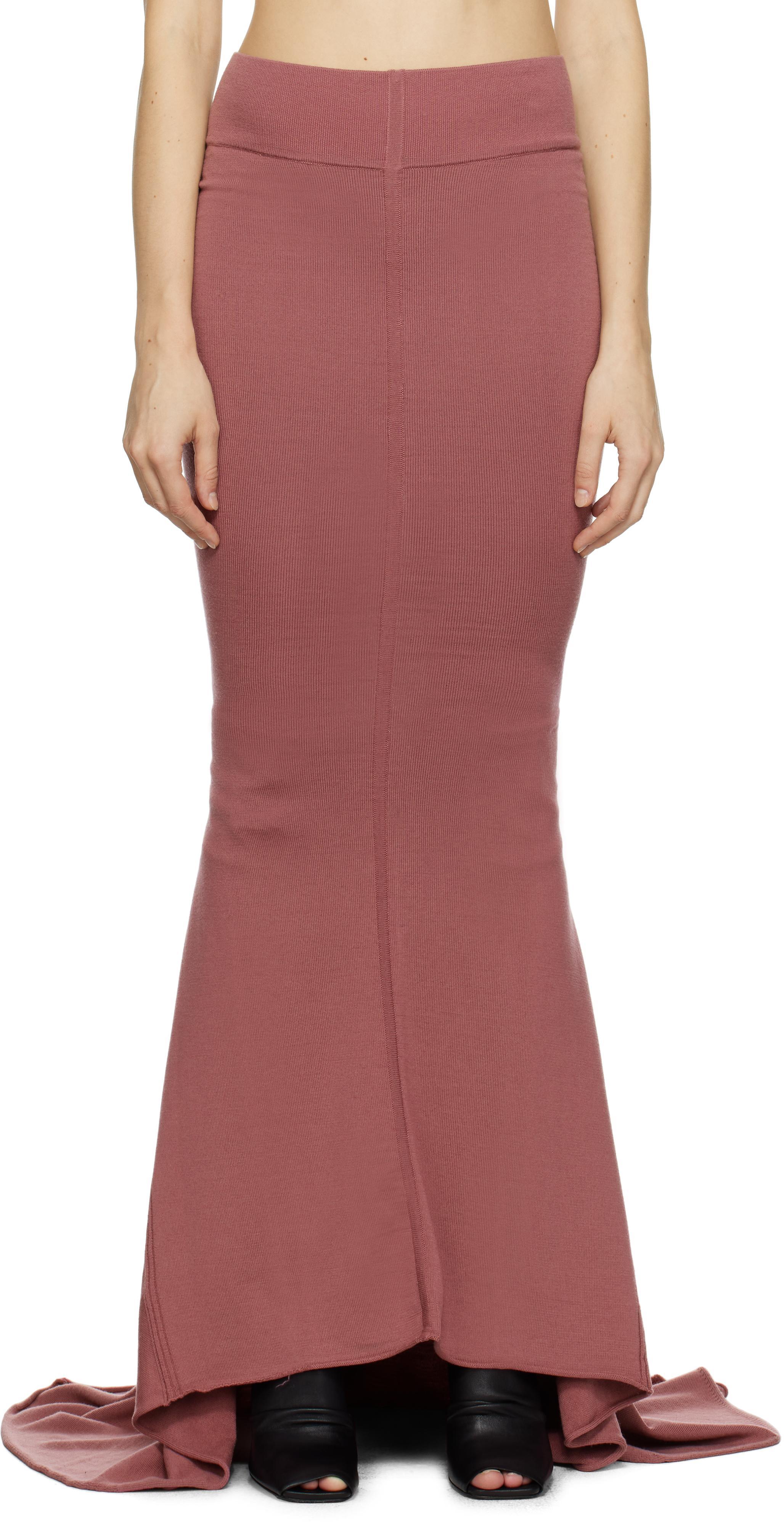 RICK OWENS Pink Porterville Dauphine Maxi Skirt In 23 Thulian Product Image