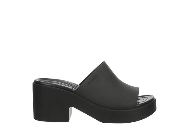 Crocs Brooklyn Slide Heel Black) Women's Shoes Product Image