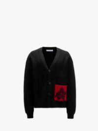 CARDIGAN WITH PATCH POCKET in black | JW Anderson US  Product Image