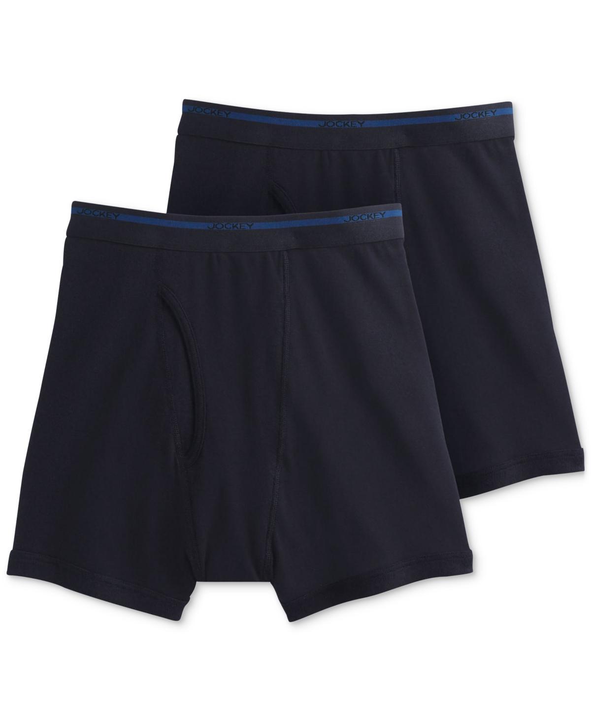 Jockey Mens Big & Tall 2-Pk. Lightweight Cotton Boxer Briefs Product Image