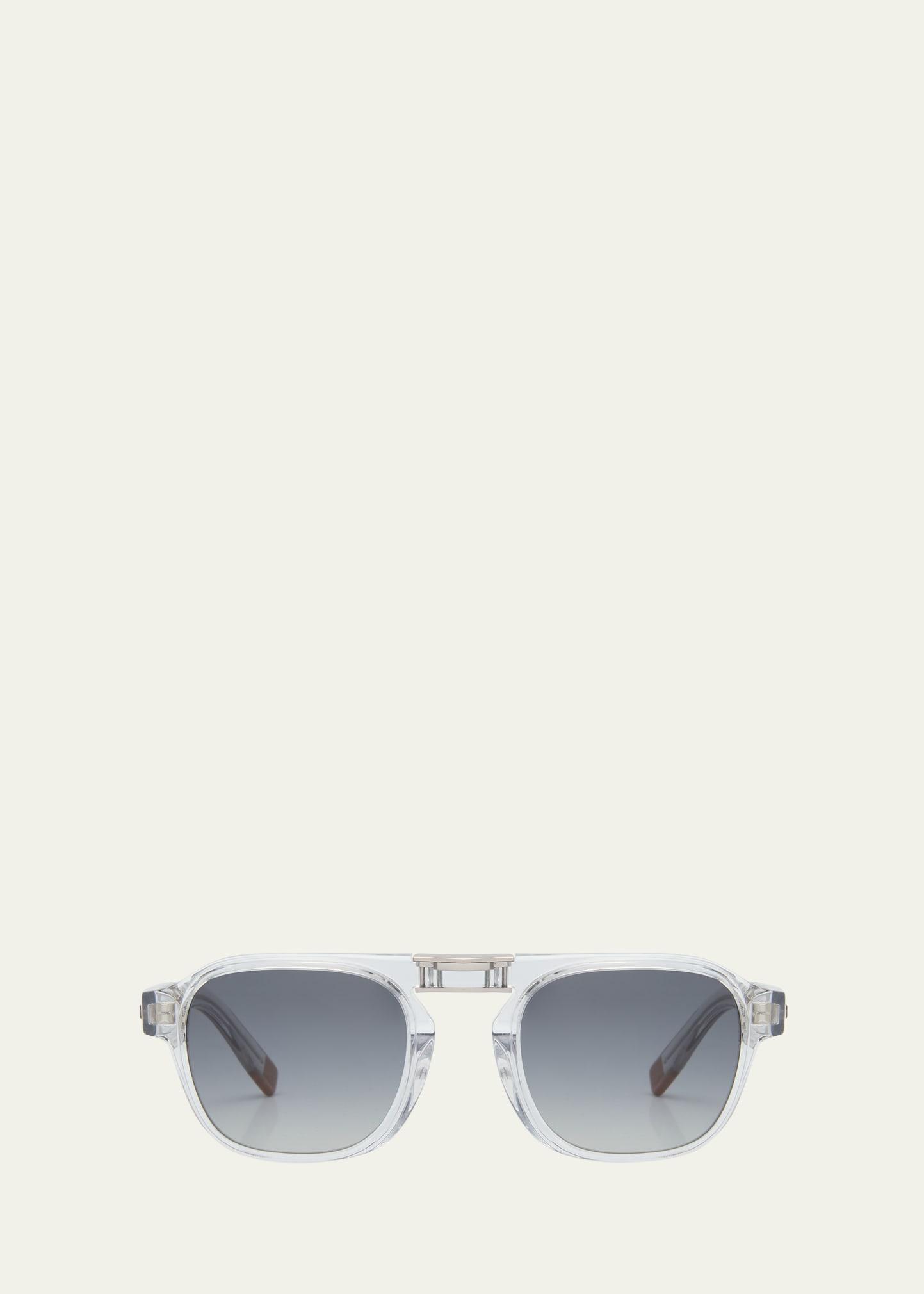 Mens Polarized Acetate Square Sunglasses Product Image