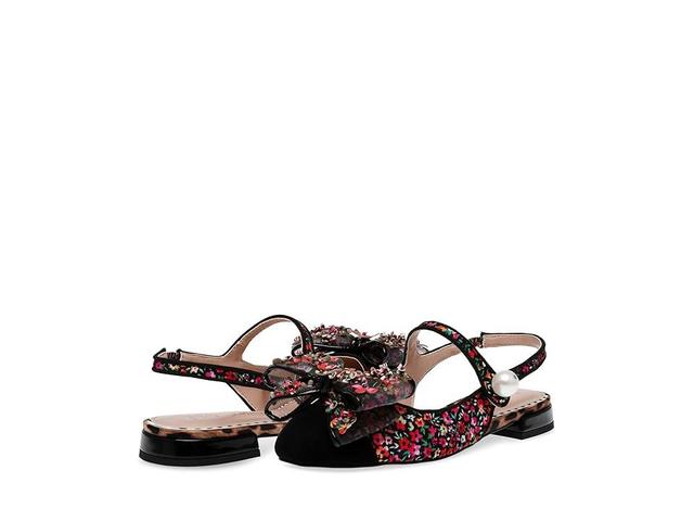 Blue by Betsey Johnson Livy (Black Ditsy Floral) Women's Flat Shoes Product Image