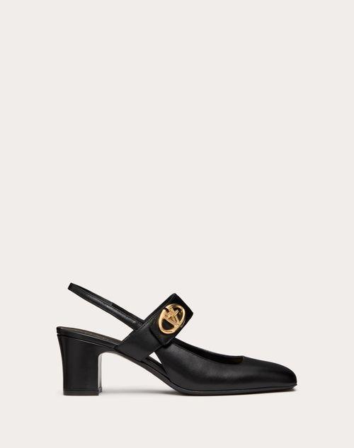 VLOGO LOCKER MARY-JANE SLINGBACK PUMPS IN CALFSKIN 60MM Product Image