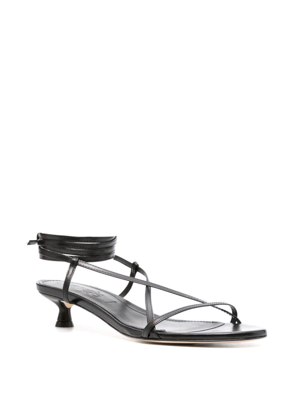 Paige 35mm Leather Sandals In Brown Product Image