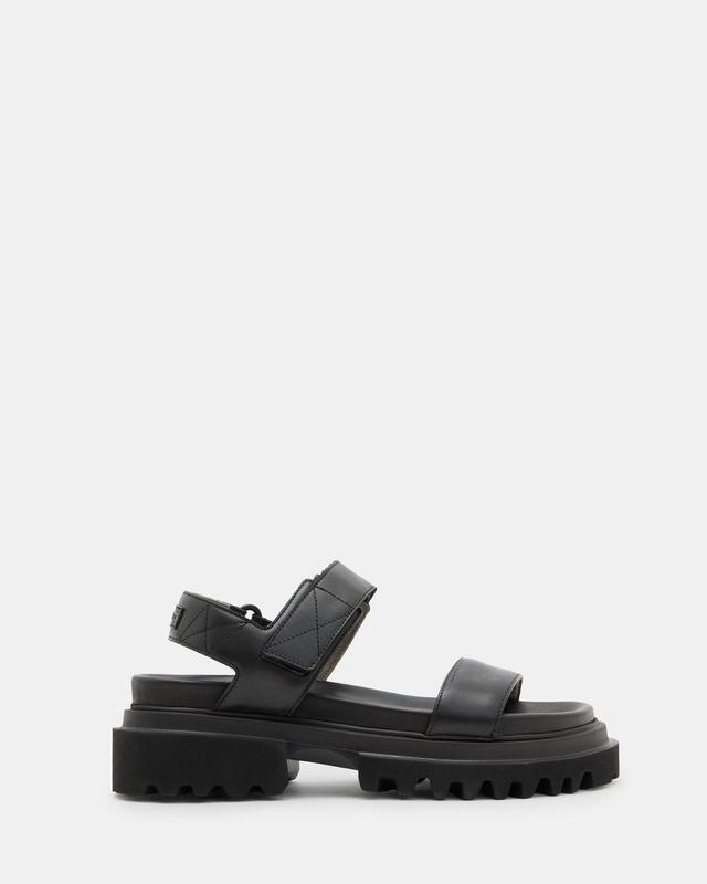 Rory Chunky Leather Velcro Sandals Product Image