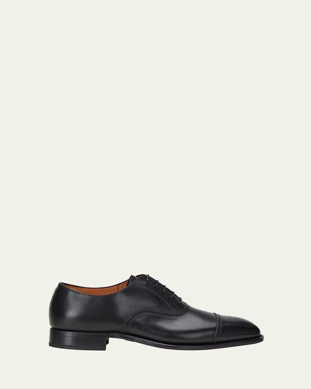 Mens Denver Cap-Toe Leather Oxfords Product Image