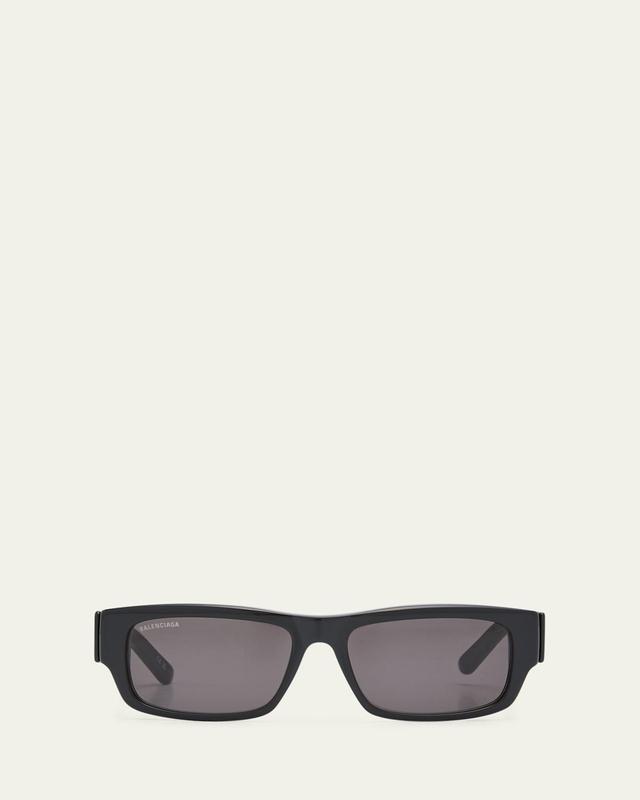 Mens Square Acetate Sunglasses with Etched Logo Product Image