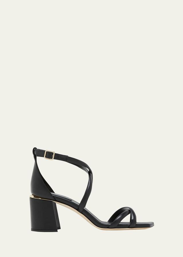 Jimmy Choo Rheea Metallic Block Heel Sandal Product Image