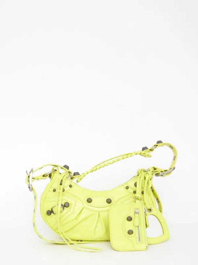 BALENCIAGA Le Cagole Zipped Xs Shoulder Bag In Green Product Image