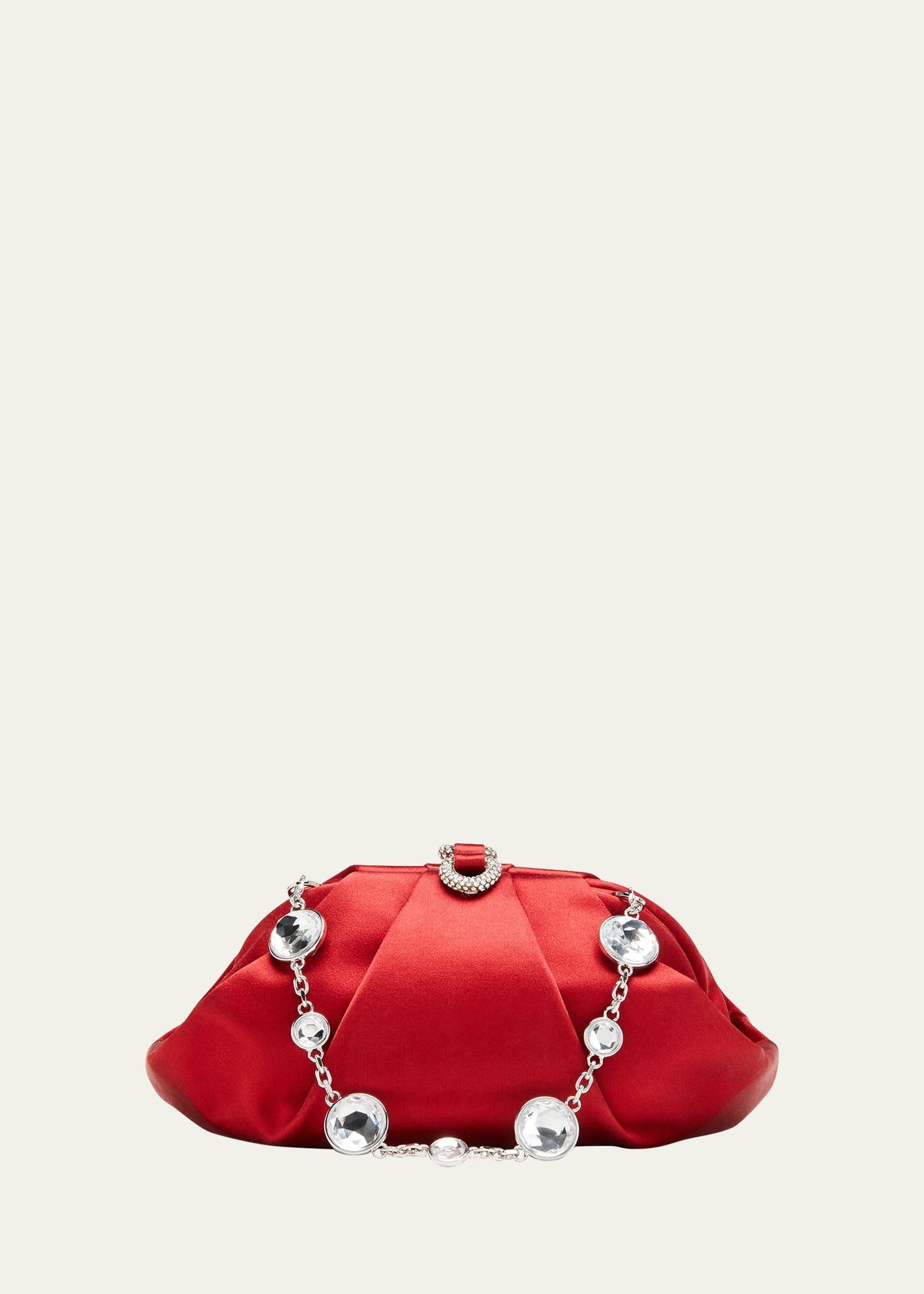 Gemma Crystal Satin Clutch Bag Product Image