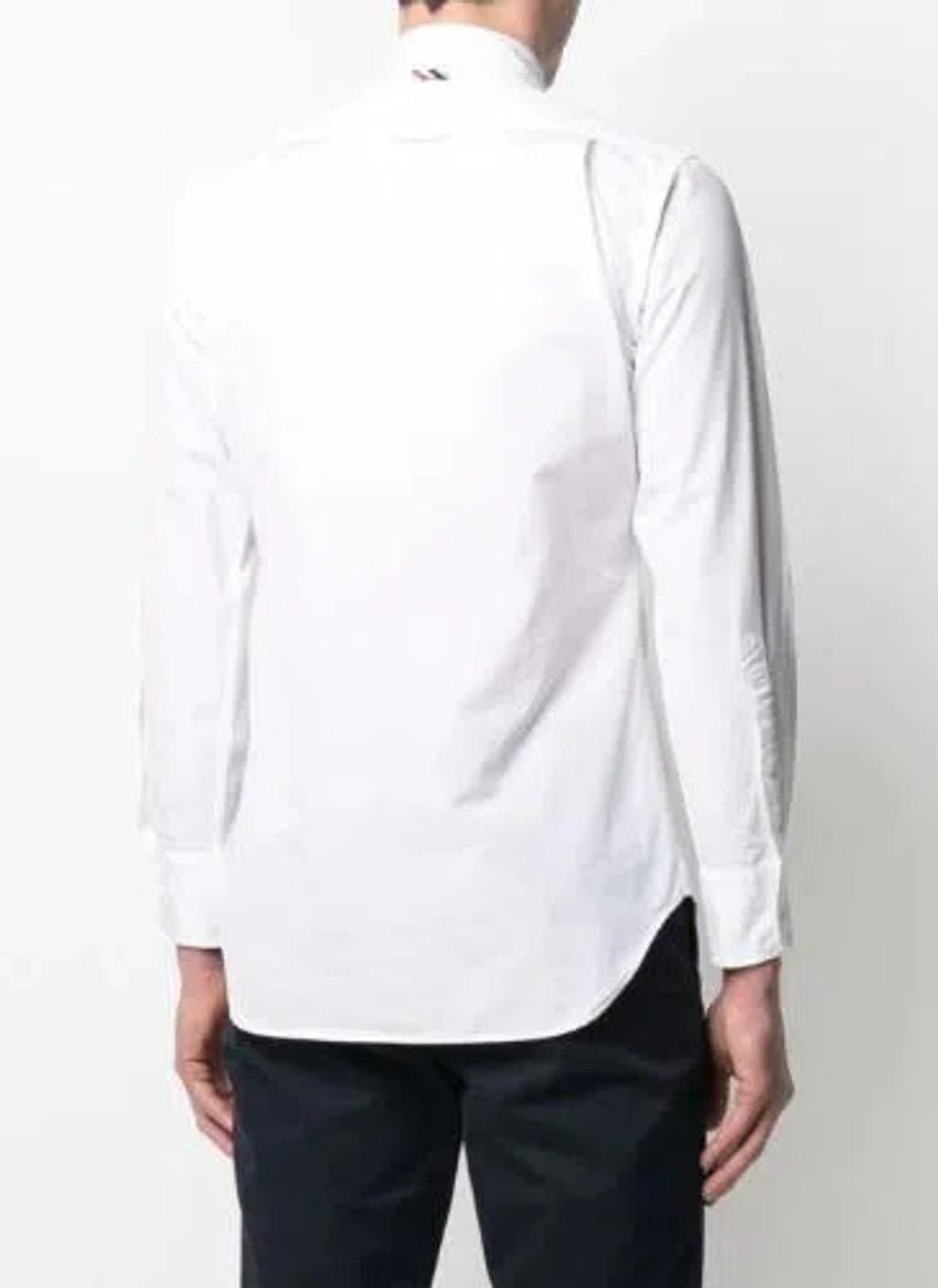 Versatile Cotton Shirt With Long Sleeves In White Product Image