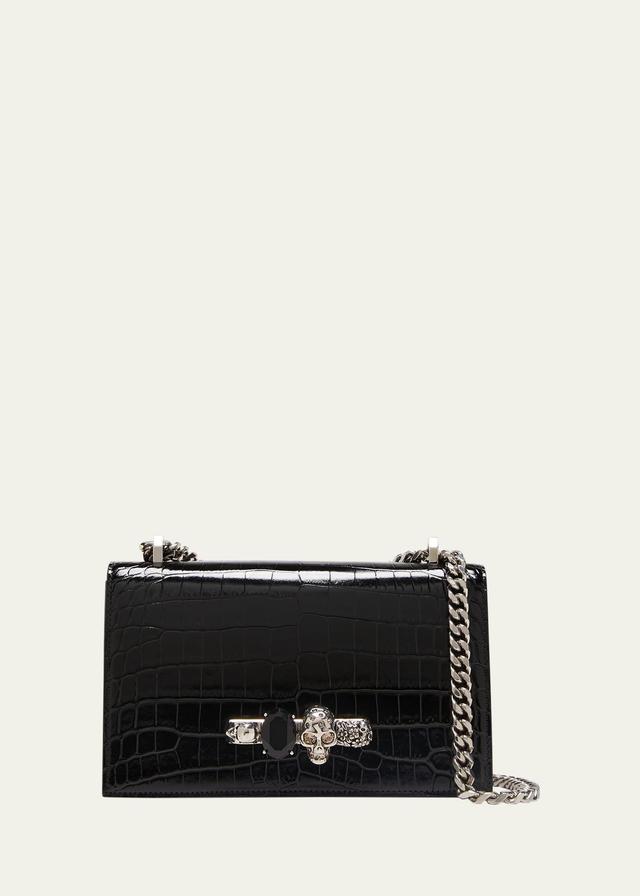 Alexander McQueen Jewelled Croc Embossed Product Image