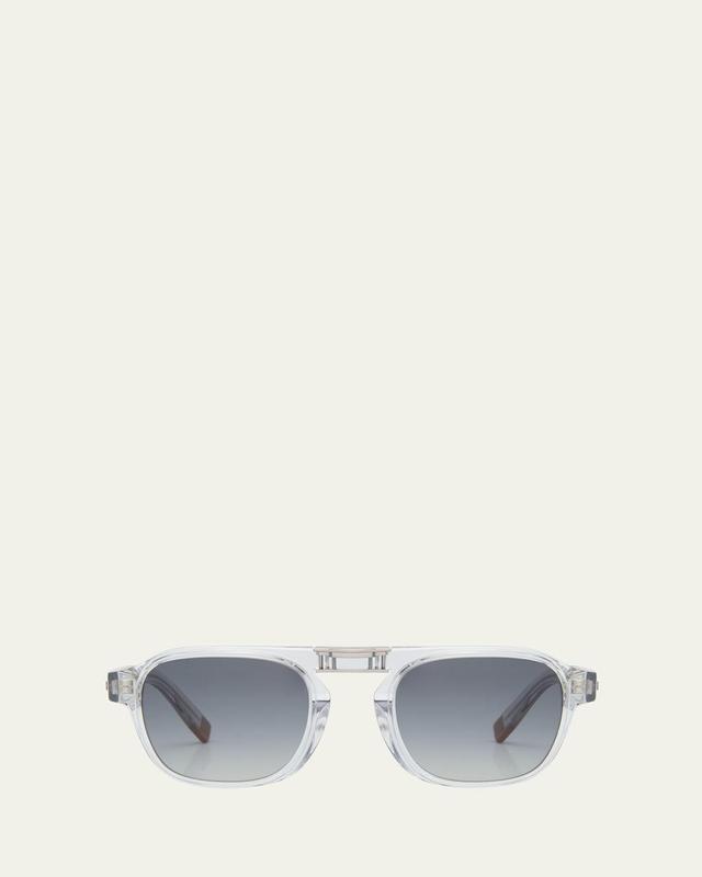 Mens Polarized Acetate Square Sunglasses Product Image