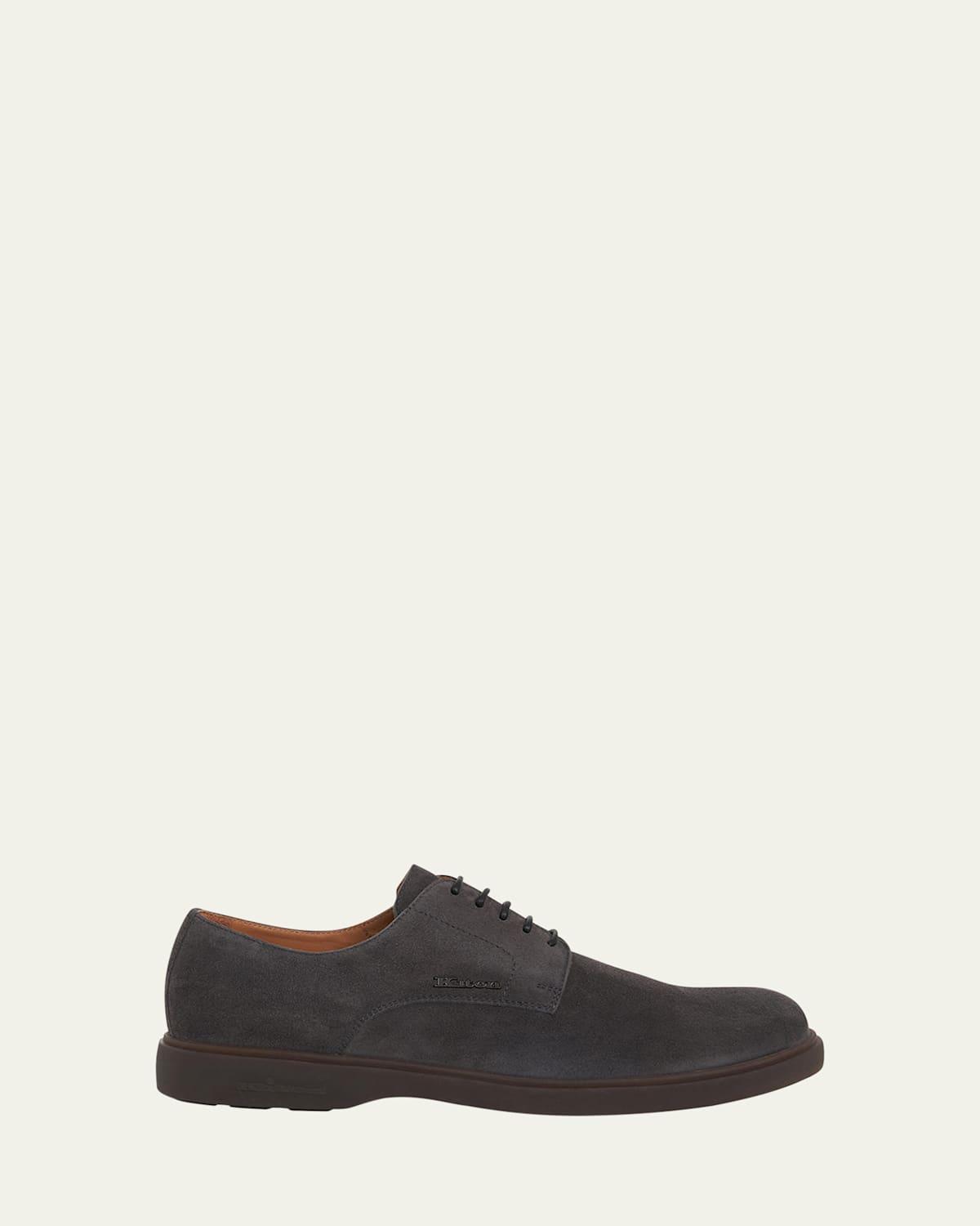 Mens Suede Vibram-Sole Oxfords Product Image