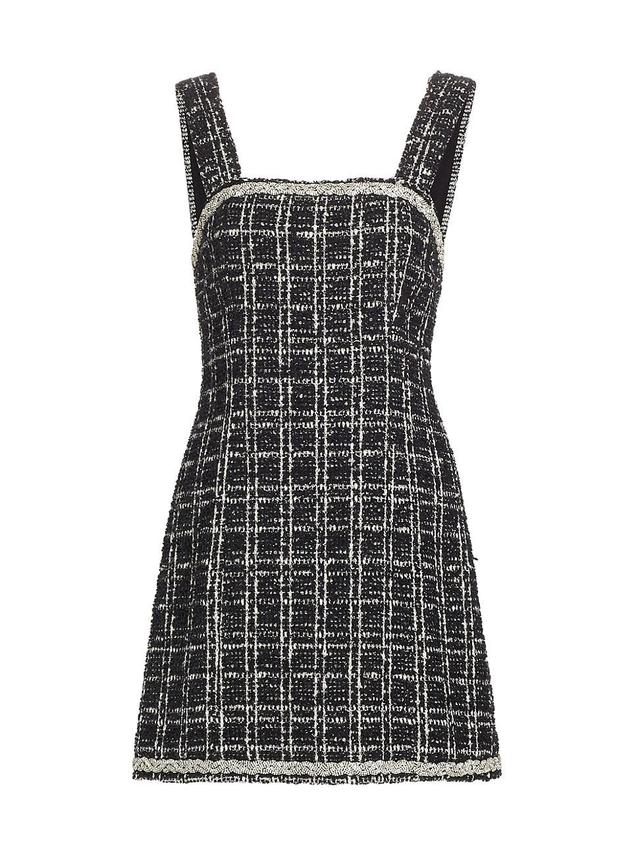 Womens Liran Embellished Tweed Shift Minidress Product Image