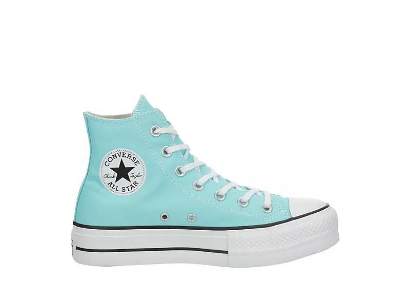 Converse Chuck Taylor All Star Platform Lift Womens High Top Sneakers Turq/Blue Product Image