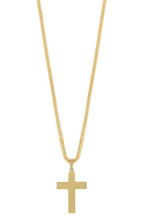 Bony Levy Mens 14K Gold Cross Pendant Necklace Product Image