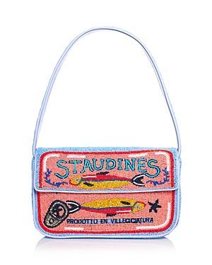 STAUD Tommy Beaded Shoulder Bag Product Image