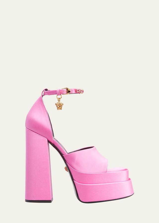 Versace Womens Ankle Strap Platform High Heel Sandals Product Image