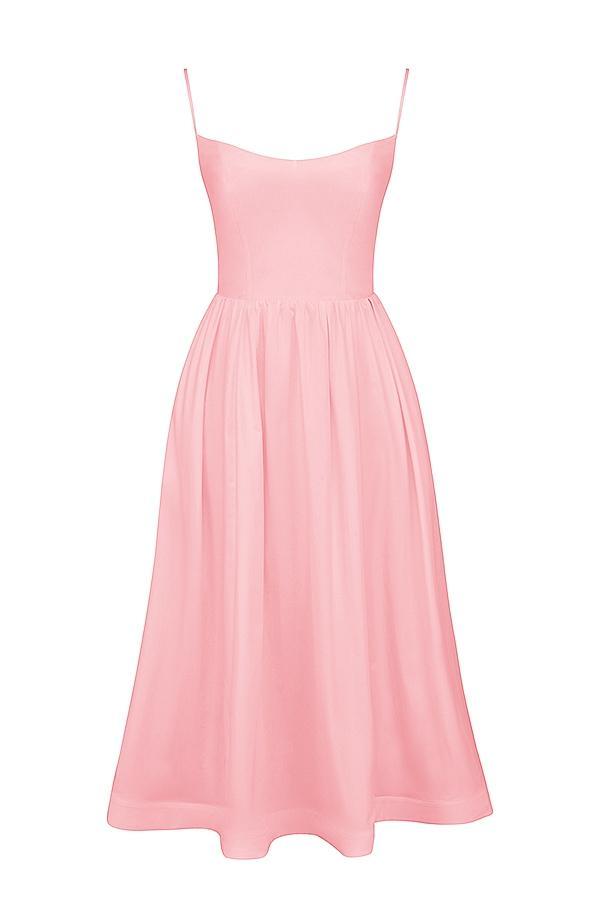 Lolita Rose Pink Cotton Corset Sundress Product Image