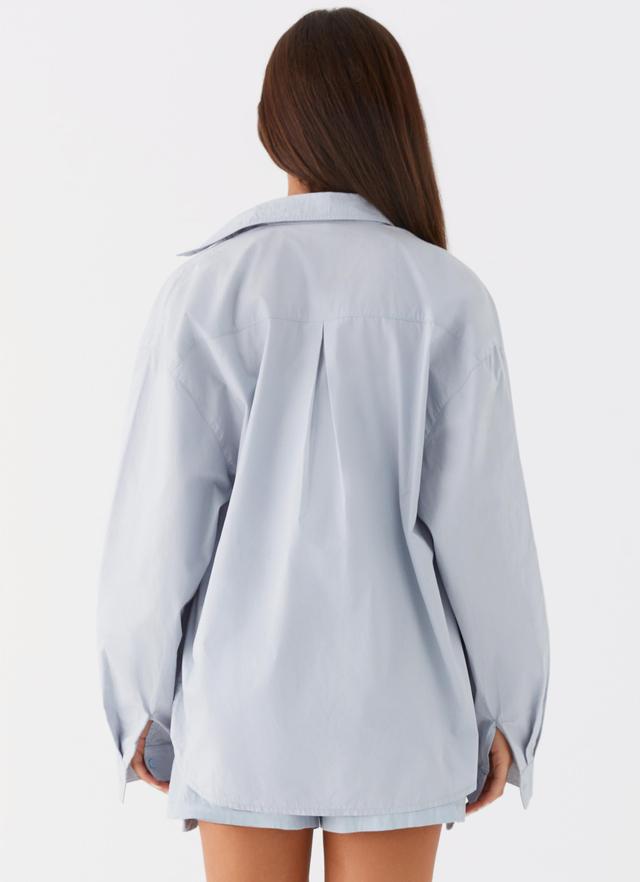 Emelda Long Sleeve Shirt - Blue Product Image