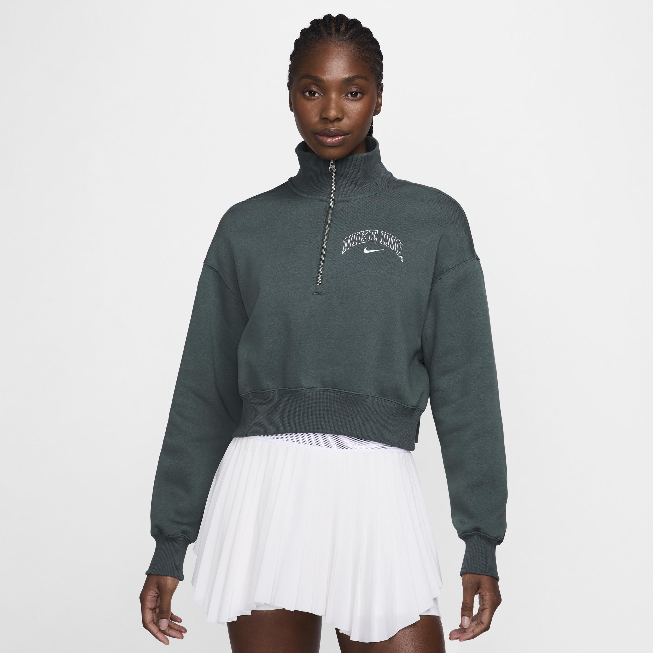 Women's Nike Sportswear Phoenix Fleece 1/2-Zip Cropped Sweatshirt Product Image