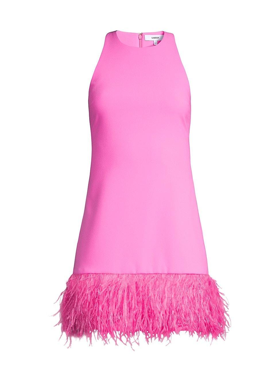 Womens Cami Feather-Hem Minidress Product Image