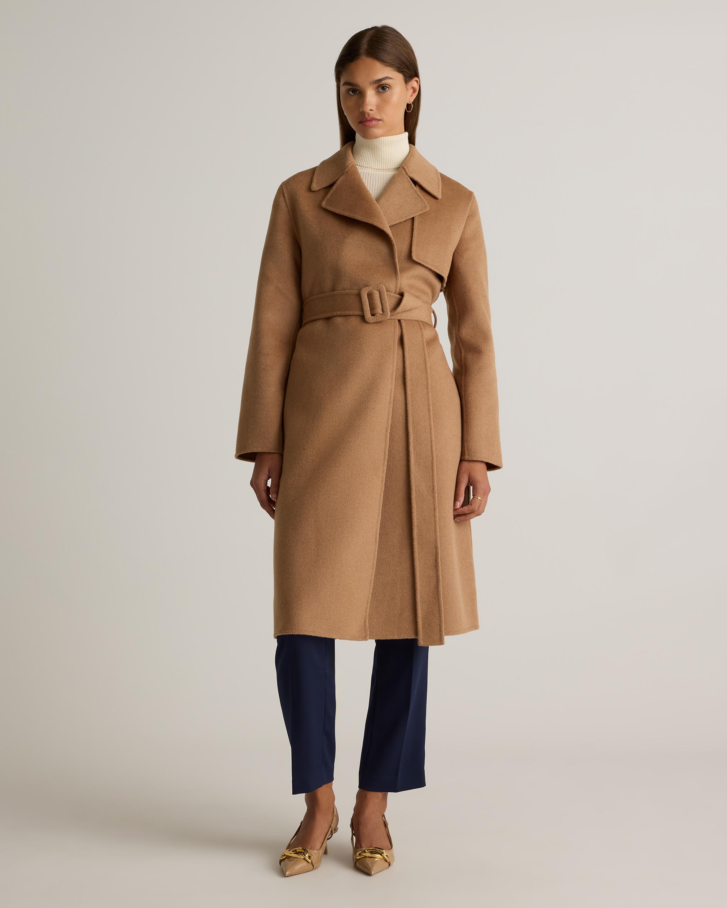 Double-Faced Merino Wool Trench Coat product image