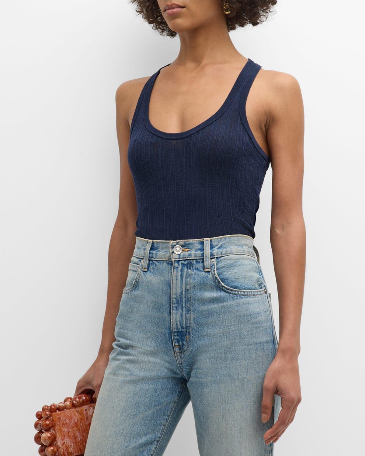 A.L.C. Iris Top Navy. (also in L, M). Product Image