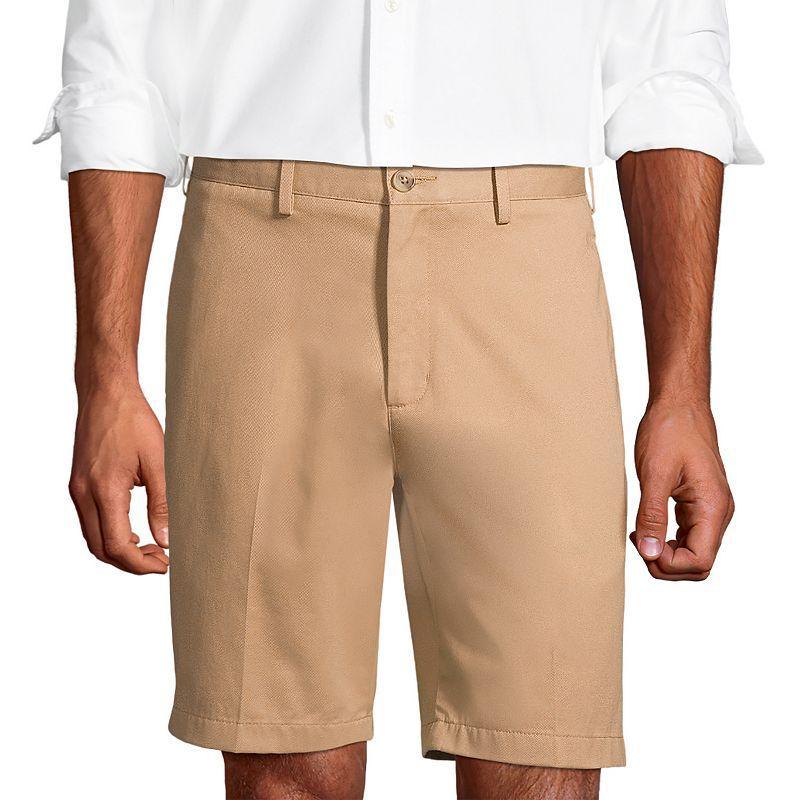 Lands End Mens Traditional Fit 9 Inch No Iron Chino Shorts Product Image