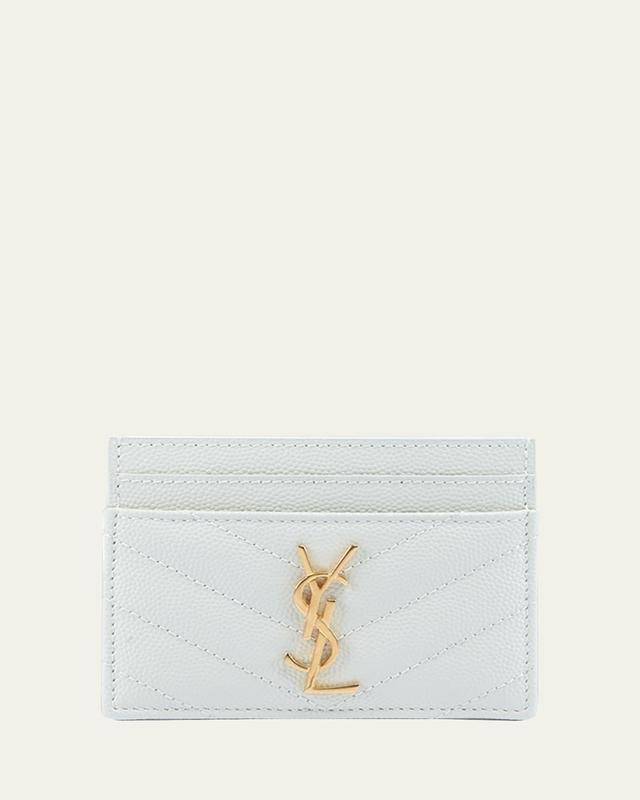 YSL Monogram Card Case in Grained Leather Product Image