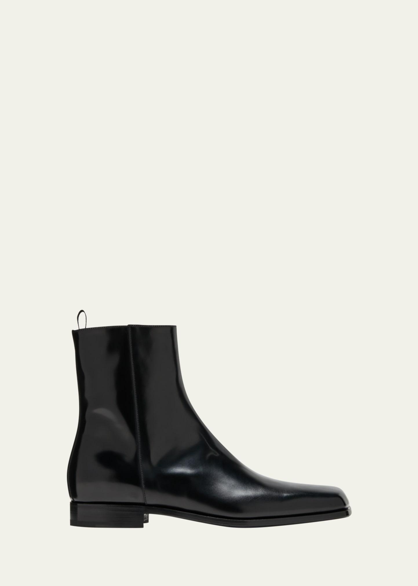 Mens Jokoto Leather Zip Ankle Boots Product Image