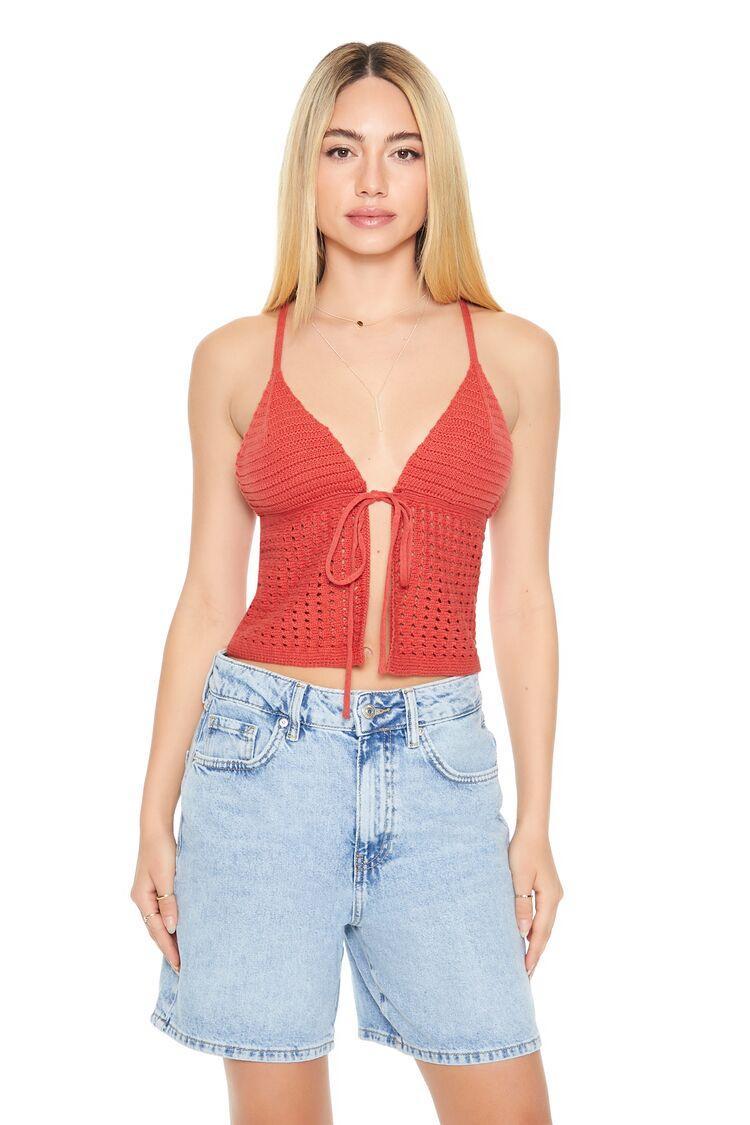 Crochet Sweater-Knit Cami | Forever 21 Product Image