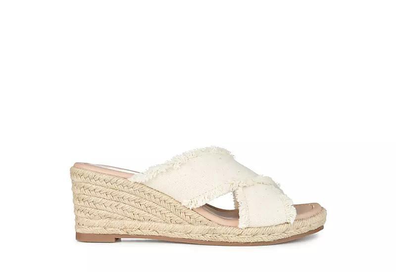 Journee Collection Shanni Womens Wedge Sandals Pink Product Image