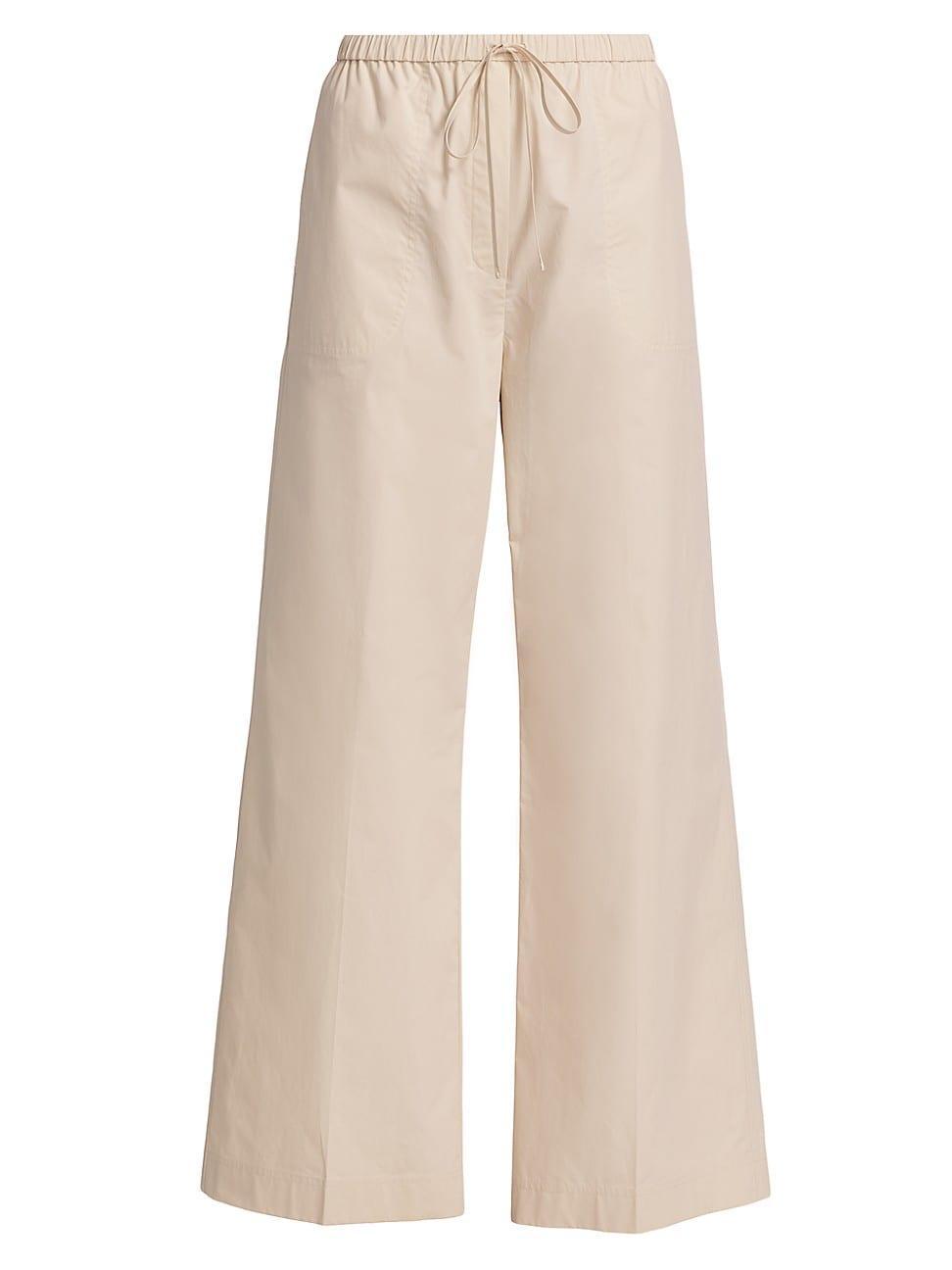 Womens Cotton Drawstring Pants Product Image