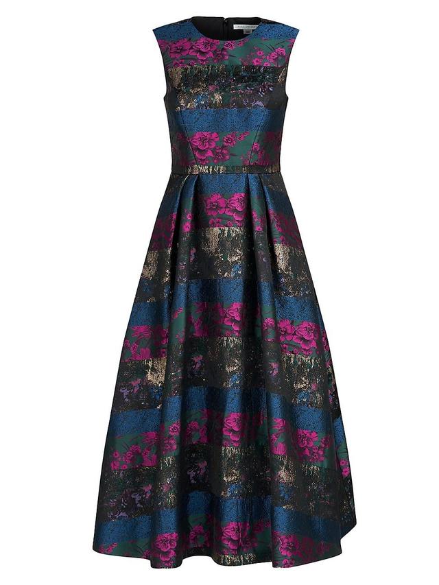 Womens Faye Painterly Jacquard Cocktail Dress Product Image